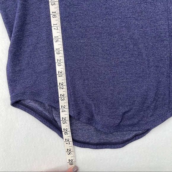 LUCY Womens Sleeveless V-Neck Blue Athletic top Mesh cutouts size: small - Picture 7 of 8